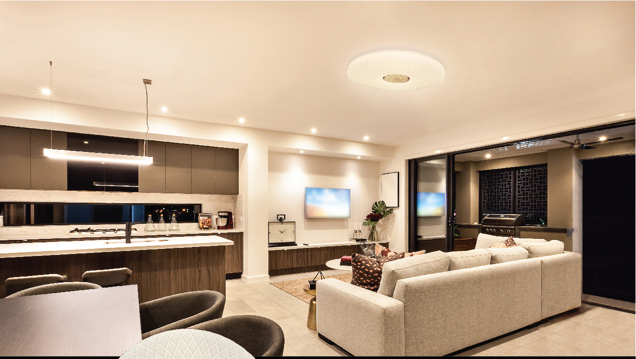 Đèn trần phòng khách chung cư