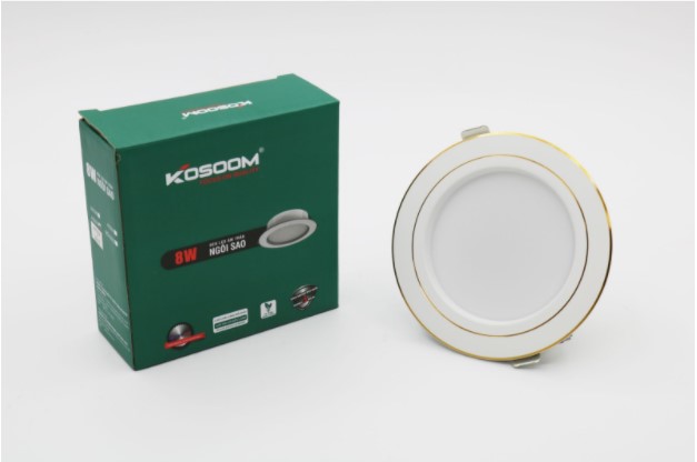 Review đèn LED âm trần ngôi sao Kosoom 9