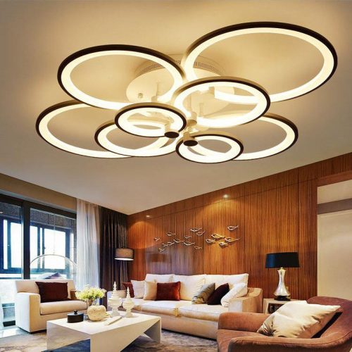 Đèn Led ốp trần phòng khách đẹp